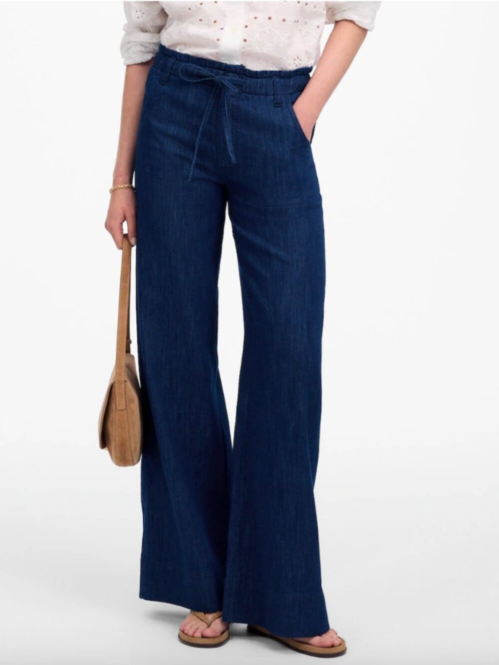 NWT! MADEWELL The Denim Pull-On Wide-Leg Pant Size 26